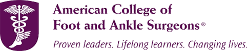 Logo Recognizing Forward Foot & Ankle Center's affiliation with American College of Foot and Ankle Surgeons
